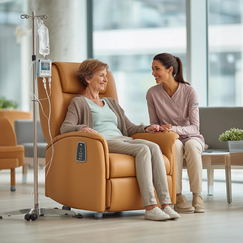 femme suivant un traitement contre le cancer femme suivant un traitement contre le cancer